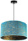 Light-Home Werona Elegant Hängelampe - Modern Deckenlampe für Wohnzimmer Schlafzimmer und Esszimmer - Pendelleuchte aus Metall mit Classic Lampenschirm - Blau - 23x45 cm