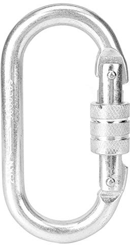 ‎Joyzan Rock Climbing Carabiner, Carabiner d Ring Clip Hook Locking Camping Keychain Clips Outdoor Shape Snap Carabiners Key Chain Locks Spring Gym Fishing Hiking Leash Hammock Dog Harness Keychains