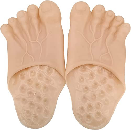 Chaussons géants pieds nus pour Halloween, cosplay, grand pied, chaussures pour Halloween, fête, cosplay, accessoires sur le thème des pieds géants pour déguisement, festival, Noël, accessoires de