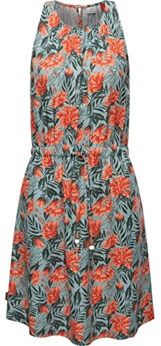 Ragwear Damen Kleid kurzes Sommerkleid Sanai Print Organic XS-XXL