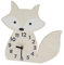 Artibetter Fuchs-Uhr Kinderzimmer-Dekoration Holzbesatz Geräuschlose Uhr Haushalts-Wanddekoration Helle Hausdekoration Aus Holz Für Zuhause