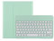 KMXDD Cute iPad 10th Gen Keyboard Case - Round Key Bluetooth Keyboard Cover with Pencil Holder for iPad 10.9 inch (Mint Green)