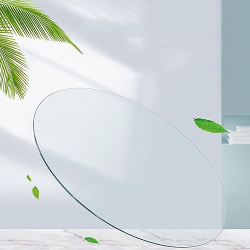 Mesa Comedor Cristal Cristal, Superficie Redonda de Mesa de Cristal, para Mesa de Comedor de Cristal, Tapa de Cristal para Mesa de Comedor, Mesa templada, 35CM 48CM 60CM 85CM 100CM