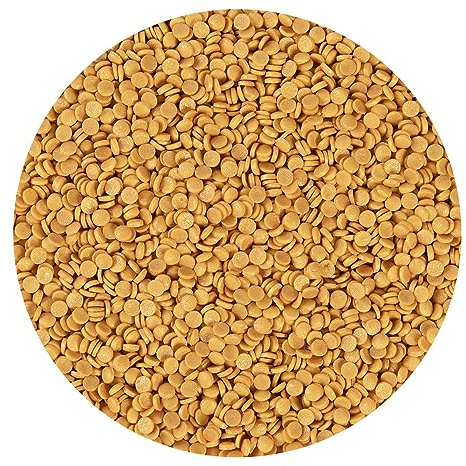 BrandNewCake® Essbare Kuchen Konfetti Gold Ø4mm 70g - Kuchendekoration Streusel - Tortenverzierung
