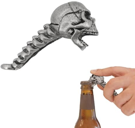 Totenkopf-Bieröffner, Skull Beer Opener, Bier Flaschenöffner, Vintage Totenkopf Flaschenöffner, Totenkopf Bieröffner Schlüsselanhänger, Solide und langlebige Bieröffner, Weihnachtsgeschenke für Männer