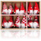 com-four® 12x Premium Weihnachtsbaum-Anhänger Wichtel - Wichtelfiguren-Anhänger als Geschenkanhänger - schwedisch-skandinavische Deko-Trolle