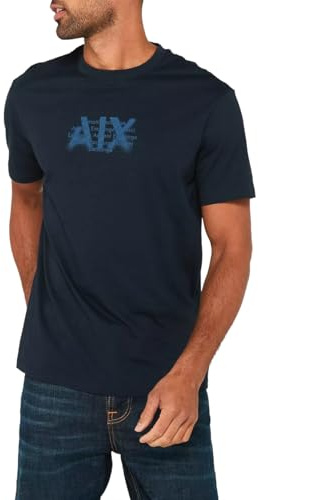 Armani Exchange 6DZTHH Herren T-Shirt Blau 6DZTHH, Marineblau, Large