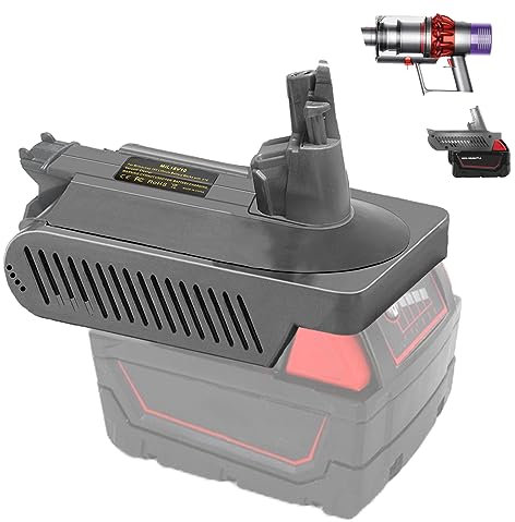 TPDL for Dyson V10 Vacuum for Milwaukee M18 Battery Adapter 18V Compatible with V10 Cordless Vacuum Cleaner Stick Cyclone, Absolute, Animal, Total Clean, SV12 Series(Adapter only)