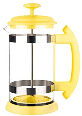 Reotto Teiera in vetro in acciaio inossidabile Caffè francese Caffettiera Filtro Pressa Stantuffo Caffettiera manuale Caffettiera