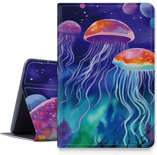 Custodia per Samsung Galaxy Tab S9 Ultra e S8 Ultra Tablet da 14,6 pollici, motivo meduse con molteplici angoli di visualizzazione con supporto S Pen Auto Sleep/Wake per Galaxy Tab S9 Ultra