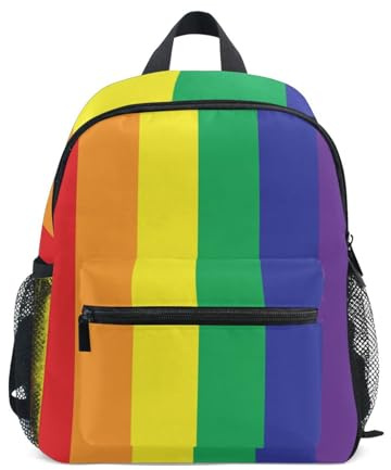 HMZXZ Kinder Kleinkind Mini Rucksack für Jungen Mädchen Regenbogen Lgbt Pride Kinder- Rucksäcke japanisch Chinesisch Kunst Schule Tasche with Name Brand