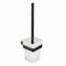 SHUNLI Toilet Brush and Holder - Toilet Brush Set Black Toilet Cleaner Brush - Wall Mounted Loo Brush Hygienic Toilet Brushes