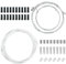 Câbles et Gaines de Frein Vélo Universel 2.5M, Boîtier de Câble de Changement de Vitesse 2M, 1.1/1.7M Câble de Frein Avant Arrière, 1.55/2.1M Câble de Dérailleur pour Vélo de Montagne Route (Blanc)