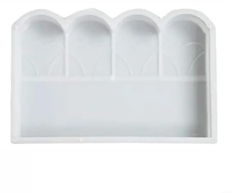 1 moule de bordure de jardin, clôture de jardin en plastique, béton, parterre de fleurs, décoration de béton, brique de ciment pour pelouse, cour