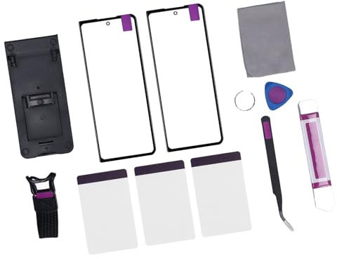 Bewinner Sostituzione Schermo per Z Fold 5 5G F946, Schermo in Vetro con Lente Frontale Esterna Professionale, Kit di Riparazione Schermo del Telefono con Colla Oca per Smartphone