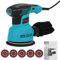 Jemora Ponceuse orbitale aléatoire 300 W 13 000 tr/min Ponceuse orbitale électrique avec 6 vitesses variables Ponceuse à paume avec 5 papiers de verre et sac à poussière pour le ponçage et le polissag