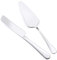 NIYATA Pelle a Tarte Spatule Tarte, Coupe Gateau Patisserie Argent, Ensemble de Couteaux à Gâteau de Mariage en Acier Inoxydable, Idéal pour Mariage et Fête et Anniversaire