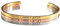 Eleganter Armreif Armband silber mit Mantra und Spruch bis ca. 20 cm. HEUTE-HIER-JETZT