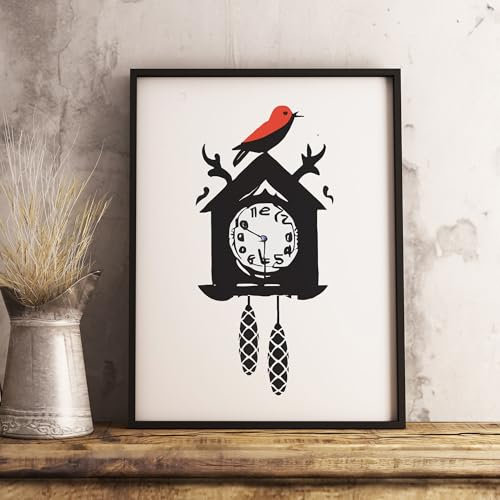 Schwarzwald Kuckucksuhr Bild Kuck Kuck Deko Schwarzwaldkunst Schwarzwald bollenhut