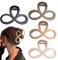 mohito 4 Stück Haarklammer Damen,Damen Dünnes Haar Große,Haarklammer Mittelgroße Achterfigur Haarspangen,Haarschmuck für Mädchen mit mittlerem und langem Haar (Khaki, Kaffee, Milchtee, Schwarz)