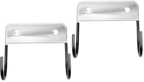 Cabilock 2piezas Soporte De Planchar De Inoxidable para Baño y Organizador De Estante para Almacenamiento De Tabla De Planchar y Gancho para Colgar Compatible Tableros Tipo Negro