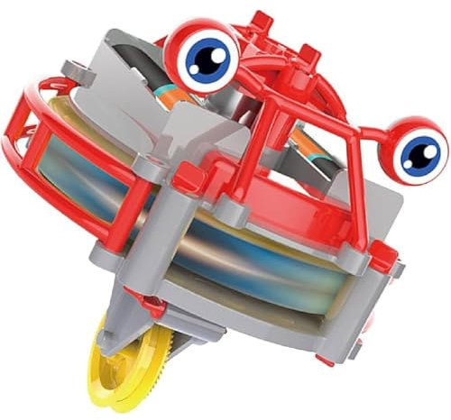 Gyroscopic Toy Unicycle Tightrope,Rechargeable Tightrope Walker Gyroscope,Elektrisches Gyroskop Spielzeug,Seil-Einrad-Spielzeug,Finger-Gyro-Spielzeug,Neuartiges Gyroskop-Spielzeug für Kinder (Rot)