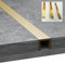 Bodenleisten, Zierleisten, Türleiste, U-Bodenleiste für Türen, Nahtabdeckung, Holz zu Fliesen/Laminat/Teppich (B 5 x H 10 mm)