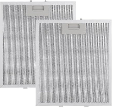 Cooker Hood Metal Grease Filter, 2PCS Cooker Hood Filter Replacement, 3-Layer Aluminum Kitchen Cooker Hood Grease Filters, Extractor Fan Filters for Many Leading Brand of Cooker Hood 320x260mm