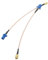 ARTIBETTER 2st Antennenkabel Magnetischer Handyhalter Fürs Auto SWR-messgerät Für Cb-Radio Tv-antennenanschluss Gprs-Kabel Kleine Antenne WLAN-antenne Dual Doppeladapter Auto Antenne Plastik