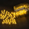 50 Pezzi Mini LED Palloncini Luci Bianco Caldo, Rotondo Lampada a Palloncino, Mini Luce LED a Batteria per Matrimonio Compleanno Halloween Festa di Natale Capodanno Decorazione