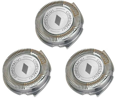 Snnozy 3-teiliges Ersatz-Rasiermesser für No-relco R-azor HQ8 Dual-Precisions