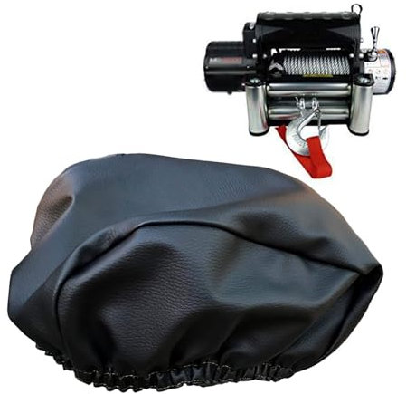 Housse de treuil électrique – Protection imperméable et anti-poussière pour treuil de voiture robuste – Accessoire de protection contre les intempéries pour treuils de 4 x 4, camions et équipements