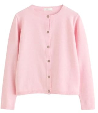 NEXT Mädchen Standard Strickjacke Pink Marl Numeric_86-Numeric_92