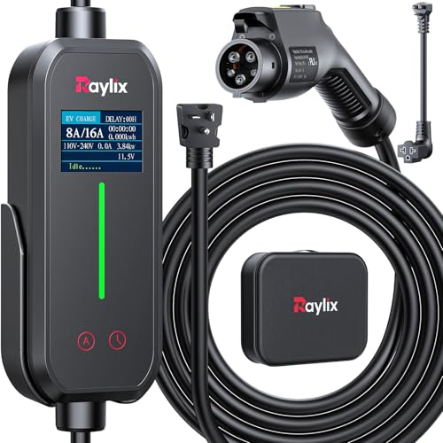 2026 Upgraded Level 1&2 EV Charger for ALL J1772 EV, NEMA5-15/6-20Plug