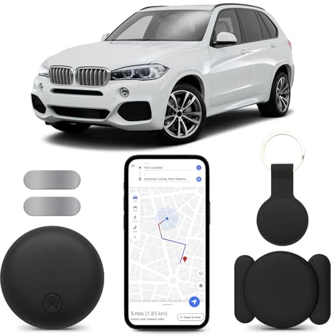 GPS Tracker for Vehicles with Built-in APP (Compatible with iOS & Android),Hidden Magnetic Car Tracker Devices Work, Real-Time Vehicle Tracker Global Coverage, No Monthly Fee or Subscription