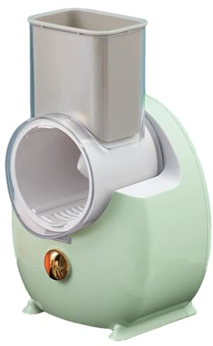 Rallador de queso eléctrico Rallador de queso automático desmontable con 3 cuchillas de formas diferentes recargable por USB para frutas y verduras