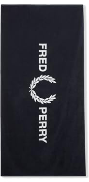 Fred Perry Cotton Beach Handtuch (Blau)