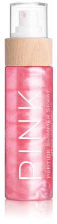 COCOSOLIS AURA PINK Peptide Shimmer Spray - Natürliches Glitzer Schimmer-Spray mit Peptiden für Gesicht, Körper und Haare
