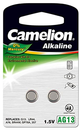 Camelion Knopfzelle A76 2er Blister, Alkaline, 1,5V
