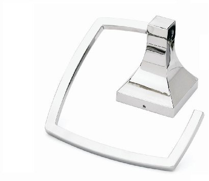 Umbra Anneau porte-serviette Zen en métal moulé sous pression Chromé