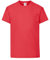 Fruit of the Loom Unisex Kids Original Crew Neck Short Sleeve T-Shirt, Red (rot), 14-15 Years (Manufacturer Size: 164)