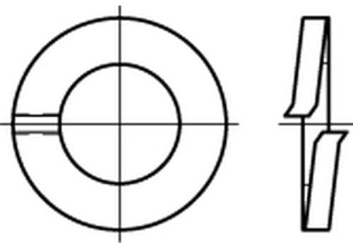 Federringe M10 DIN 127, galv.verz.