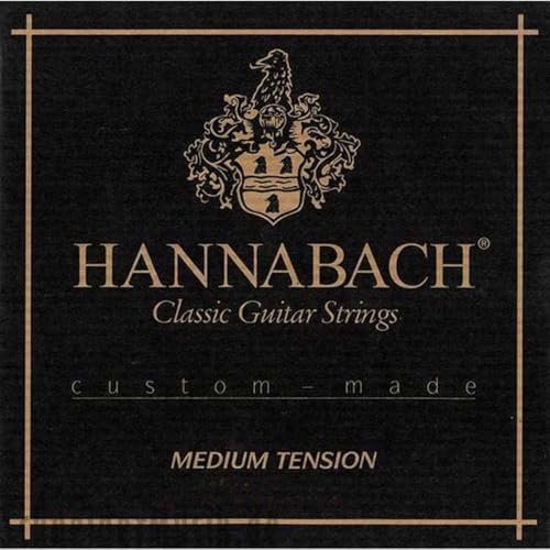 Hannabach Cuerdas de guitarra clásica Serie 728 Medium Tension Custom Made - Juego con 3 cuerdas de bajo - 7287MT