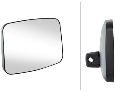 HELLA Außenspiegel - Traktor Baumaschine - für u.a. John Deere AL221771 - verstellbar - ECE - Kunststoffgehäuse - schwarz - Breite: 219mm - Höhe: 298mm - beidseitig - 8SB 501 550-001
