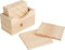 VBS Holzbox mit 6 Untersetzern, Kiefernholz