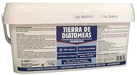 Agrosenara TIERRA DE DIATOMEAS 1Kg Fertilizante ecológico TRATAMIENTO EFICAZ CONTRA TODO TIPO DE INSECTOS