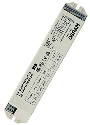 OSRAM Lamps elektronisches Vorschaltgerät (EVG), QUICKTRONIC QTz8, EVG LL/KLL non-DIM, QTZ8 4X18/220-240 4008321863362 Weiß