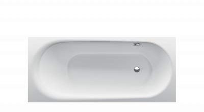 Bette Comodo Badewanne, 170 x 80 cm, 1643-, seitlicher Überlauf hinten, Farbe: Weiß - 1643-000