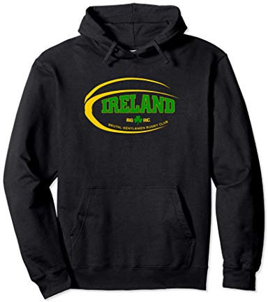 Brutal Gentlemen Rugby Club Ireland Football Icon Pullover Hoodie