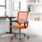 CLIPOP Bürostuhl Schreibtischstühle Mesh Computer Schreibtischstuhl mit Rollen Ergonomischer Bürostuhl Höhenverstellbar Drehstuhl Arbeitsstuhl (Orange)